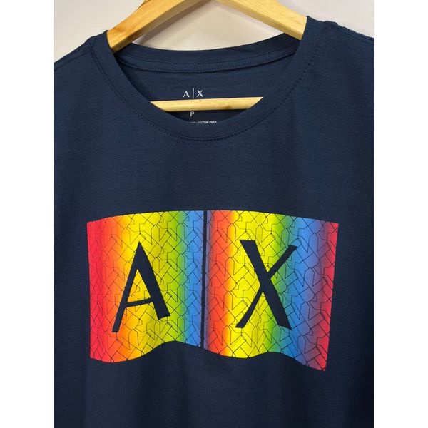 Camiseta Luxo Arm Estampada - Azul Marinho