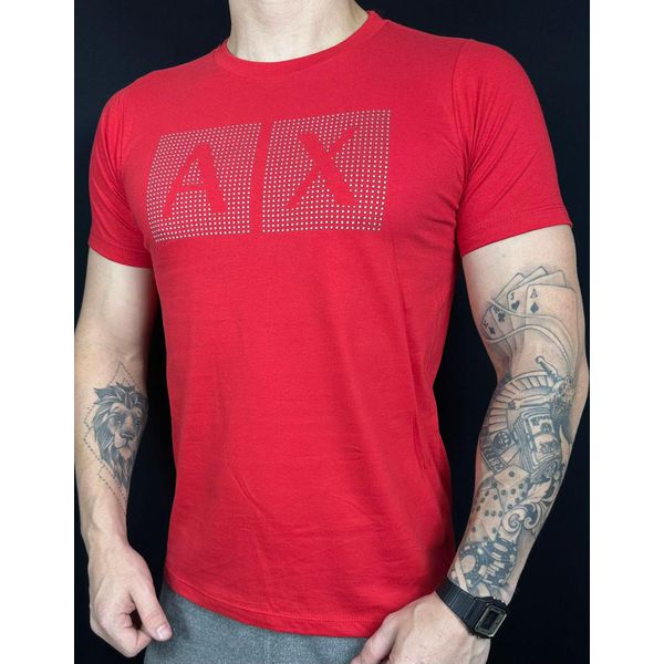 Camiseta Importada Arm Estampada - Vermelho 