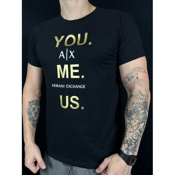 Camiseta Importada Arm Estampada - Preto