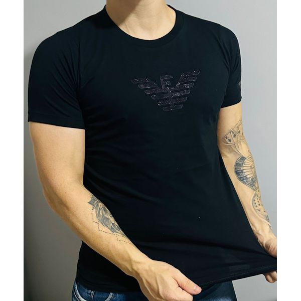 Camiseta Importada Arm Estampada - Preto