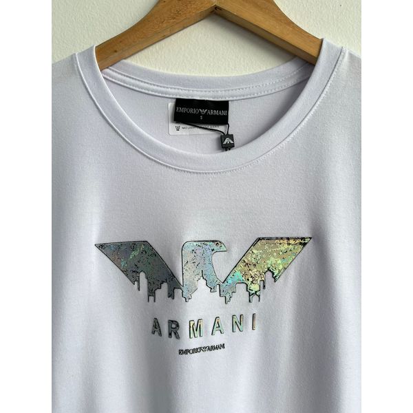 Camiseta Cotton Egípcio Arm Básica - Branco 