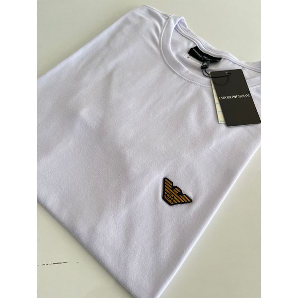 Camiseta Cotton Egípcio Arm Básica - Branco
