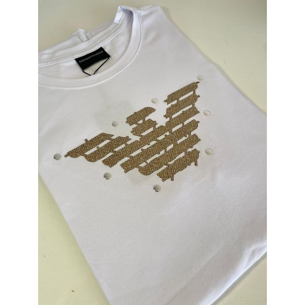 Camiseta Cotton Egípcio ARM Estampada - Branco