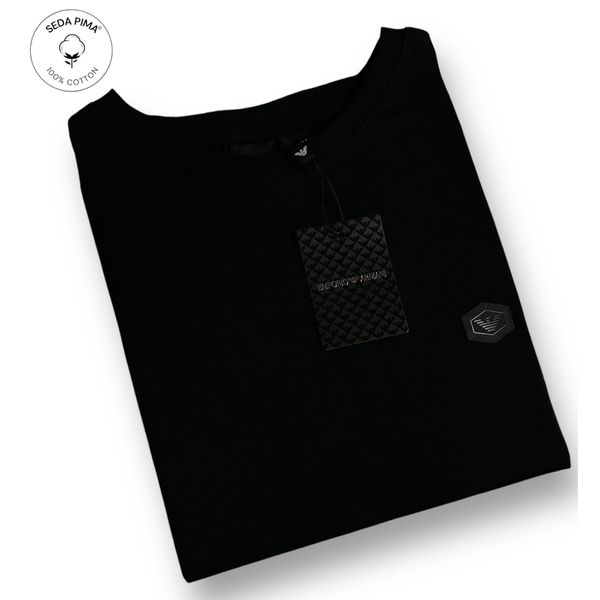 Camiseta SEDA PIMA ARM Básica - Preto 
