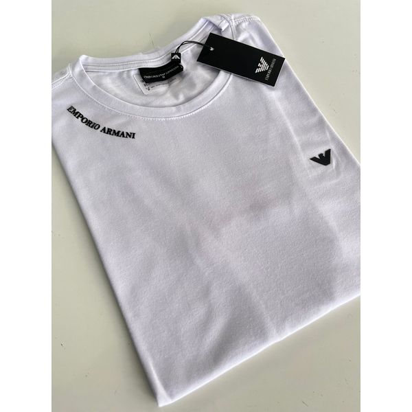 Camiseta Cotton Egípcio Arm Básica - Branco