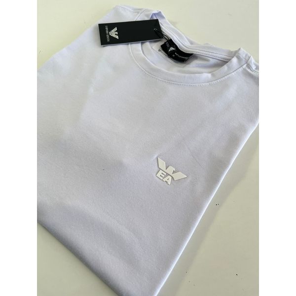 Camiseta Cotton Egípcio Arm Básica - Branco