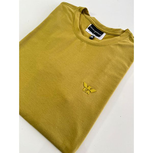 Camiseta Cotton Egípcio Arm Básica - amarelo queimado