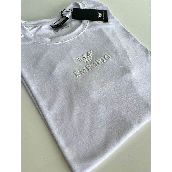 Camiseta Cotton Egípcio Arm Básica - Branco