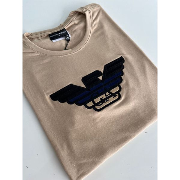 Camiseta Cotton Egípcio Arm Básica - Bege