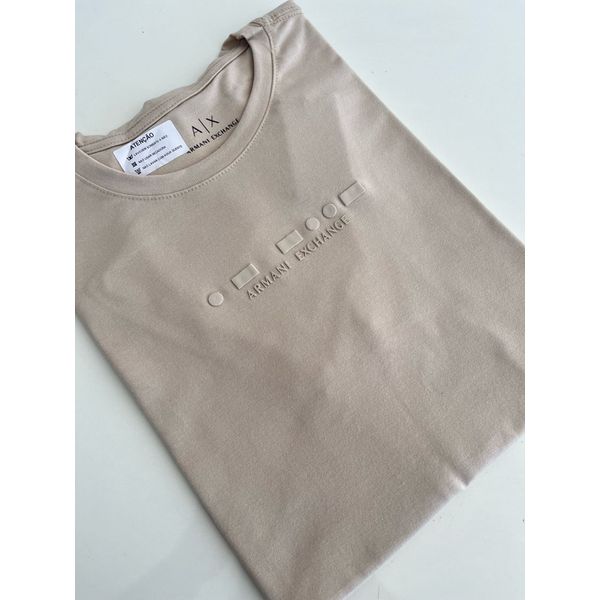 Camiseta Cotton Egípcio Arm Básica - Bege