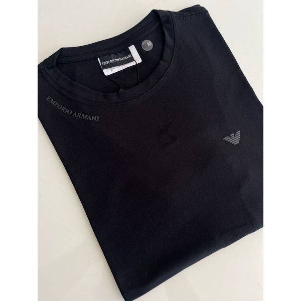 Camiseta Cotton Egípcio Arm Básica - Preto