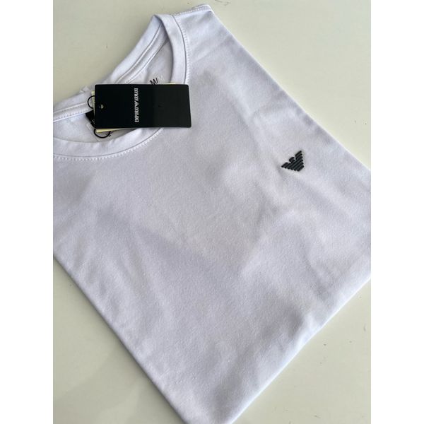 Camiseta Cotton Egípcio Arm Básica - Branco