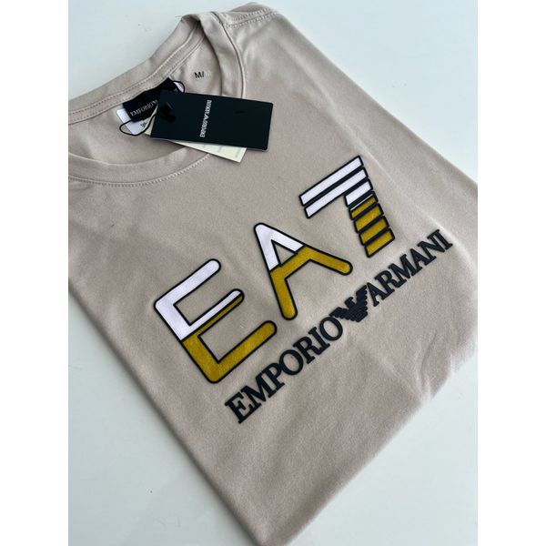 Camiseta Cotton Egípcio Arm Básica - bege