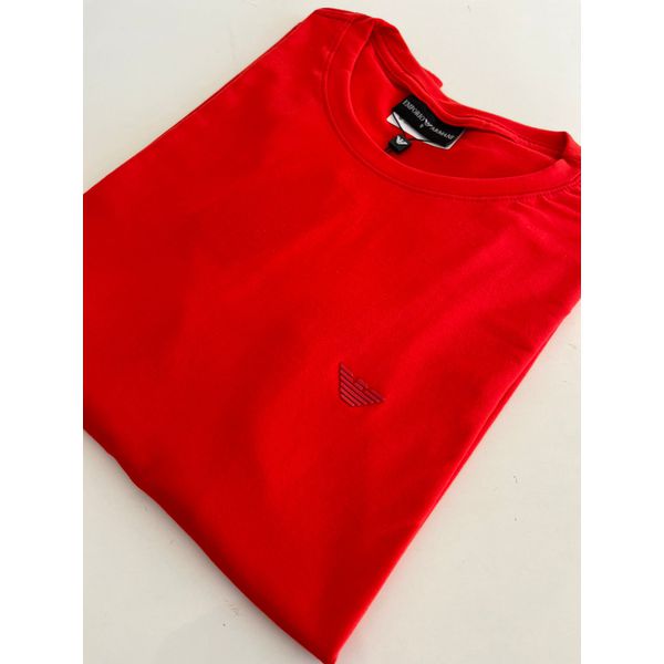 Camiseta Cotton Egípcio Arm Básica - Vermelho