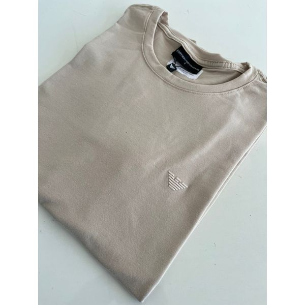 Camiseta Cotton Egípcio Arm Básica - Bege