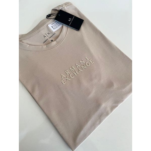 Camiseta Cotton Egípcio Arm Básica - Bege