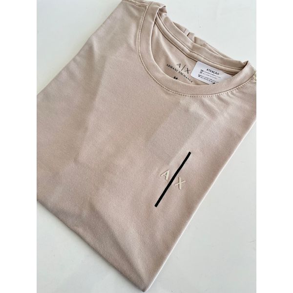 Camiseta Cotton Egípcio Arm Básica - Bege