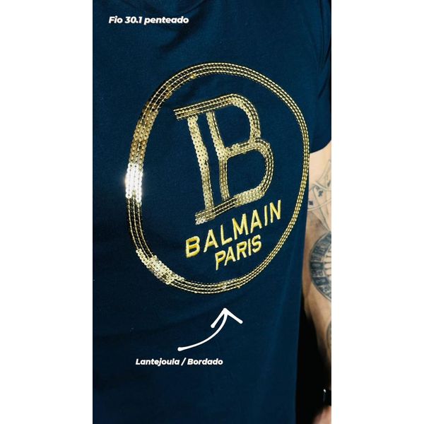 Camiseta importada BLM Estampada - Azul Marinho