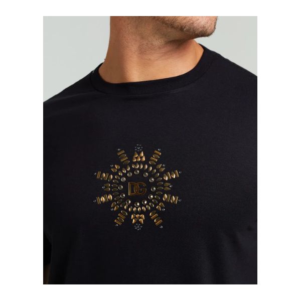 Camiseta Algodão Egípcio DG Estampada - Preto