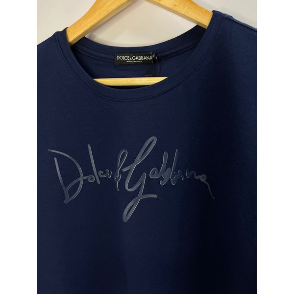 Camiseta Luxo DG Estampada - Azul Marinho
