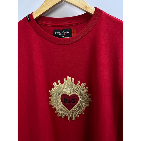 Camiseta Algodão Egípcio DG Básica - Vermelho