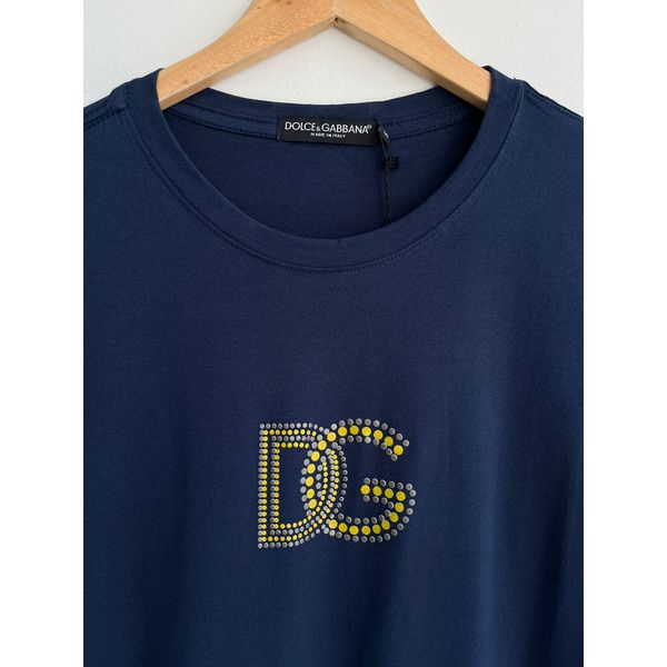 Camiseta Luxo DG Estampada - Azul Marinho