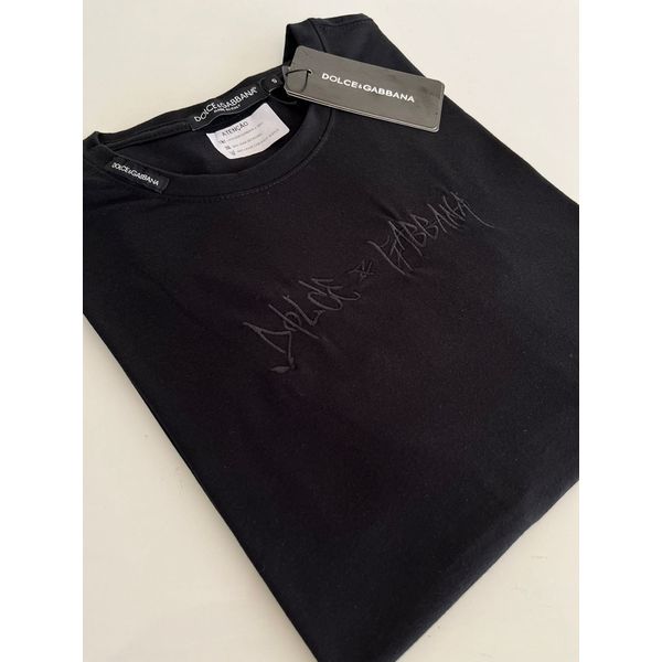 Camiseta Cotton Egípcio DG Estampada - Preto
