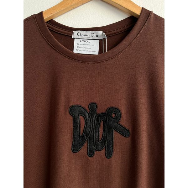 Camiseta Cotton Egípcio DR Estampada - Marrom