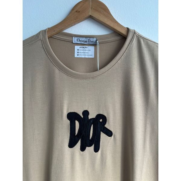 Camiseta Cotton Egípcio DR Estampada - Bege