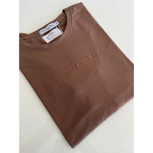 Camiseta Cotton Egípcio DR Estampada - Marrom