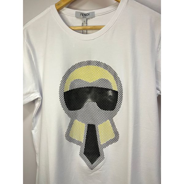 Camiseta Luxo Estampada FND - Branco
