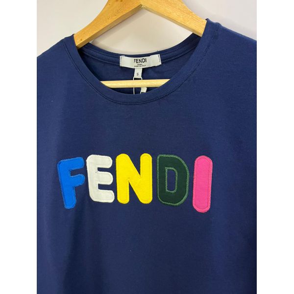 Camiseta Luxo Estampada FND - Azul Marinho 
