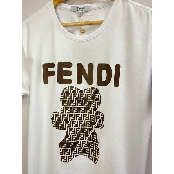 Camiseta Luxo Estampada FND - Branco