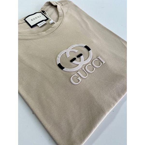 Camiseta Luxo GCC Estampada - bege