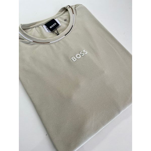 Camiseta Cotton Egípcio HB Básica - Bege claro