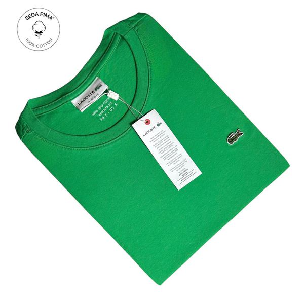 Camiseta SEDA PIMA LCT Básica - Verde Bandeira