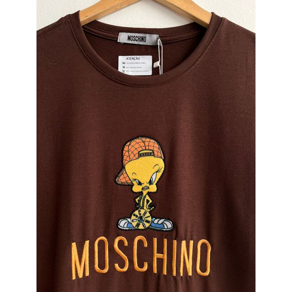 Camiseta Cotton Egipcio Estampada MSCN - Marrom