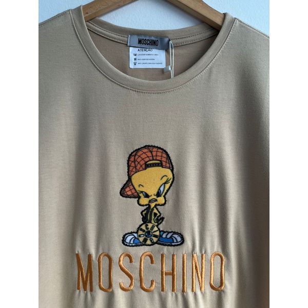 Camiseta Cotton Egipcio Estampada MSCN - Bege