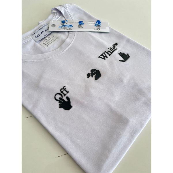 Camiseta Cotton Egípcio OFW Estampada - Branco