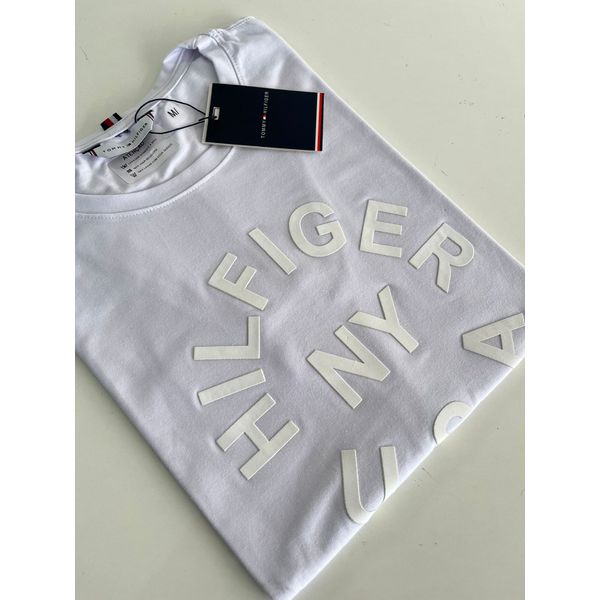 Camiseta Cotton Egípcio TH Estampada - Branco