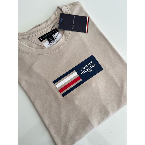 Camiseta Cotton Egípcio TH Estampada - Bege