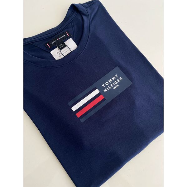 Camiseta Cotton Egípcio TH Estampada - Azul Marinho