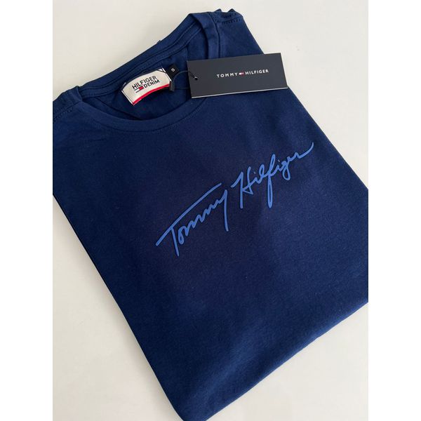 Camiseta Luxo Básica TH - Azul marinho