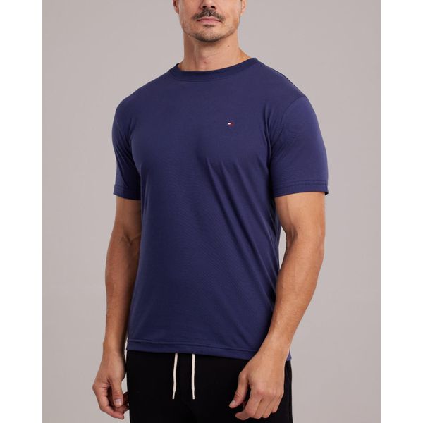 Camiseta Algodão Egípcio TH - Azul Marinho