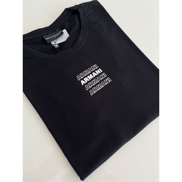 Camiseta Cotton Egípcio Arm Básica - Preto