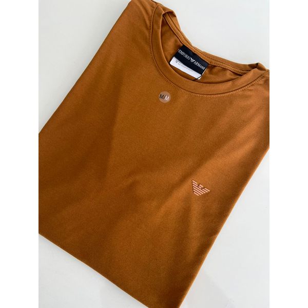 Camiseta Cotton Egípcio Arm - Marrom