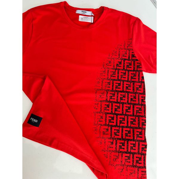 Camiseta Cotton Egípcio FND Estampada - Vermelho