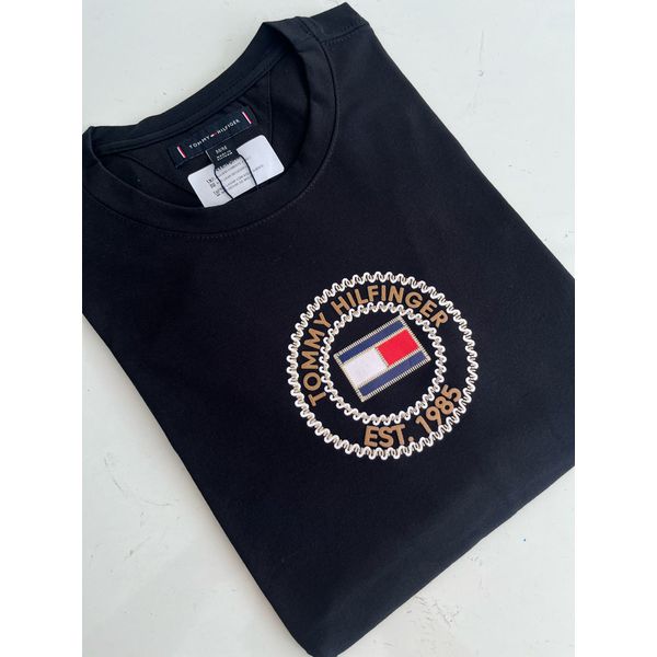 Camiseta Cotton Egípcio TH Estampada - Preto