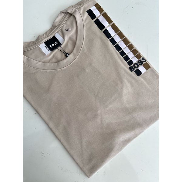 Camiseta Cotton Egípcio HB Estampada - Bege
