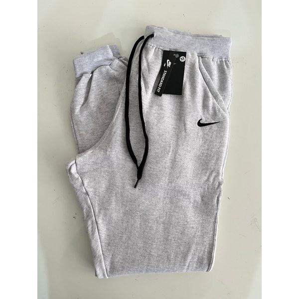 Calça Moletom NK - Cinza Claro